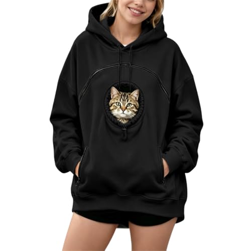 Pet Carrier Hoodie - Keep Your Small Cat Close and Cozy
