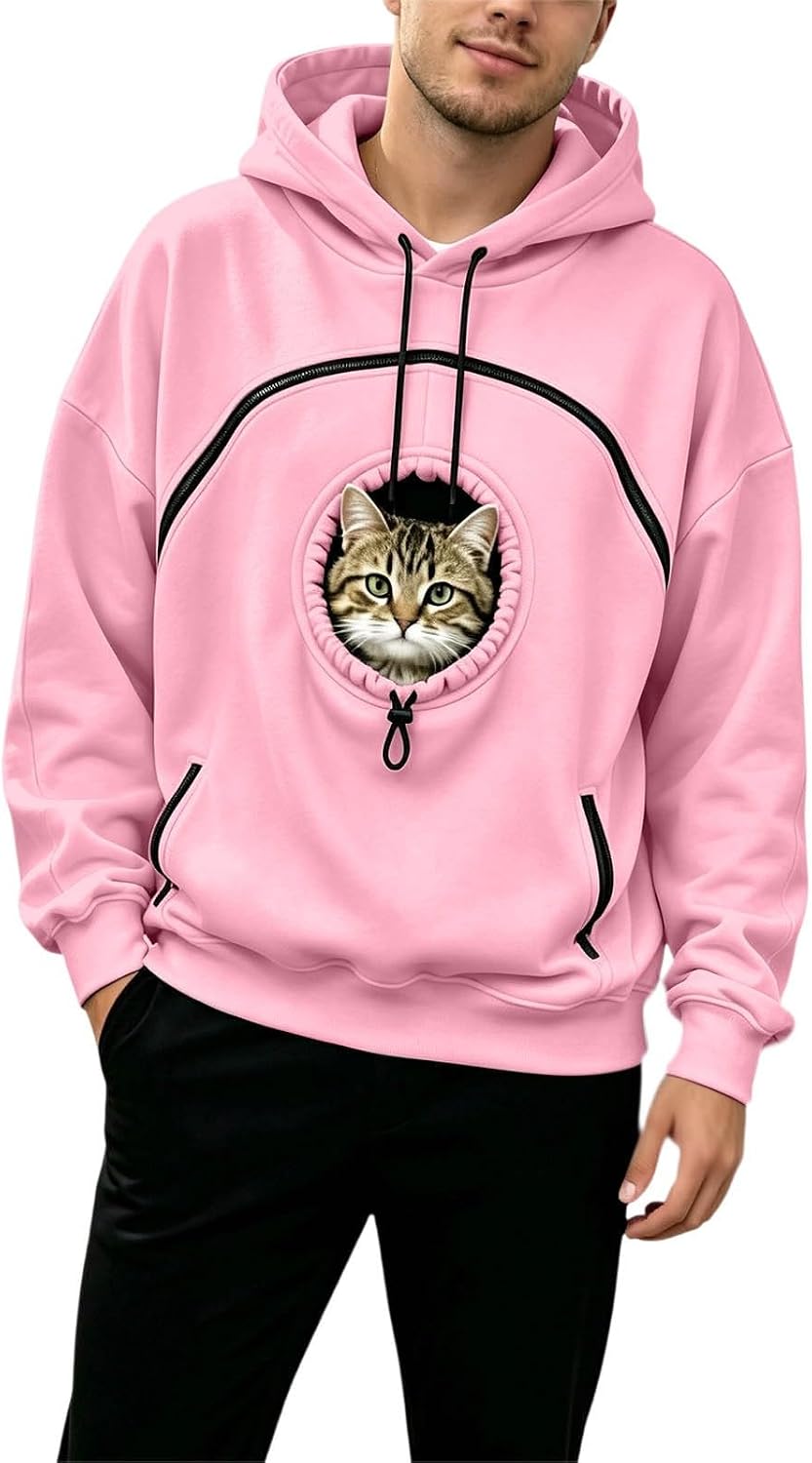 Pet Carrier Hoodie - Keep Your Small Cat Close and Cozy