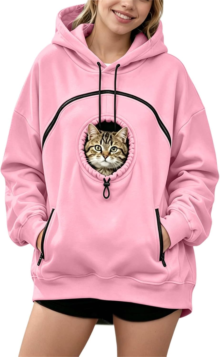 Pet Carrier Hoodie - Keep Your Small Cat Close and Cozy