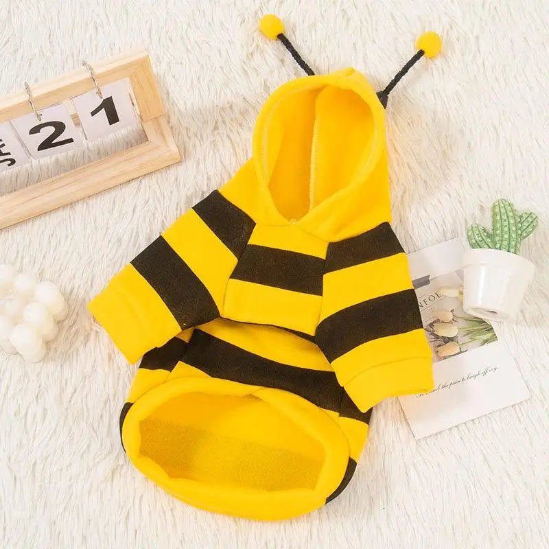 Warm Bee Dog Winter Hoodie