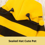Warm Bee Dog Winter Hoodie
