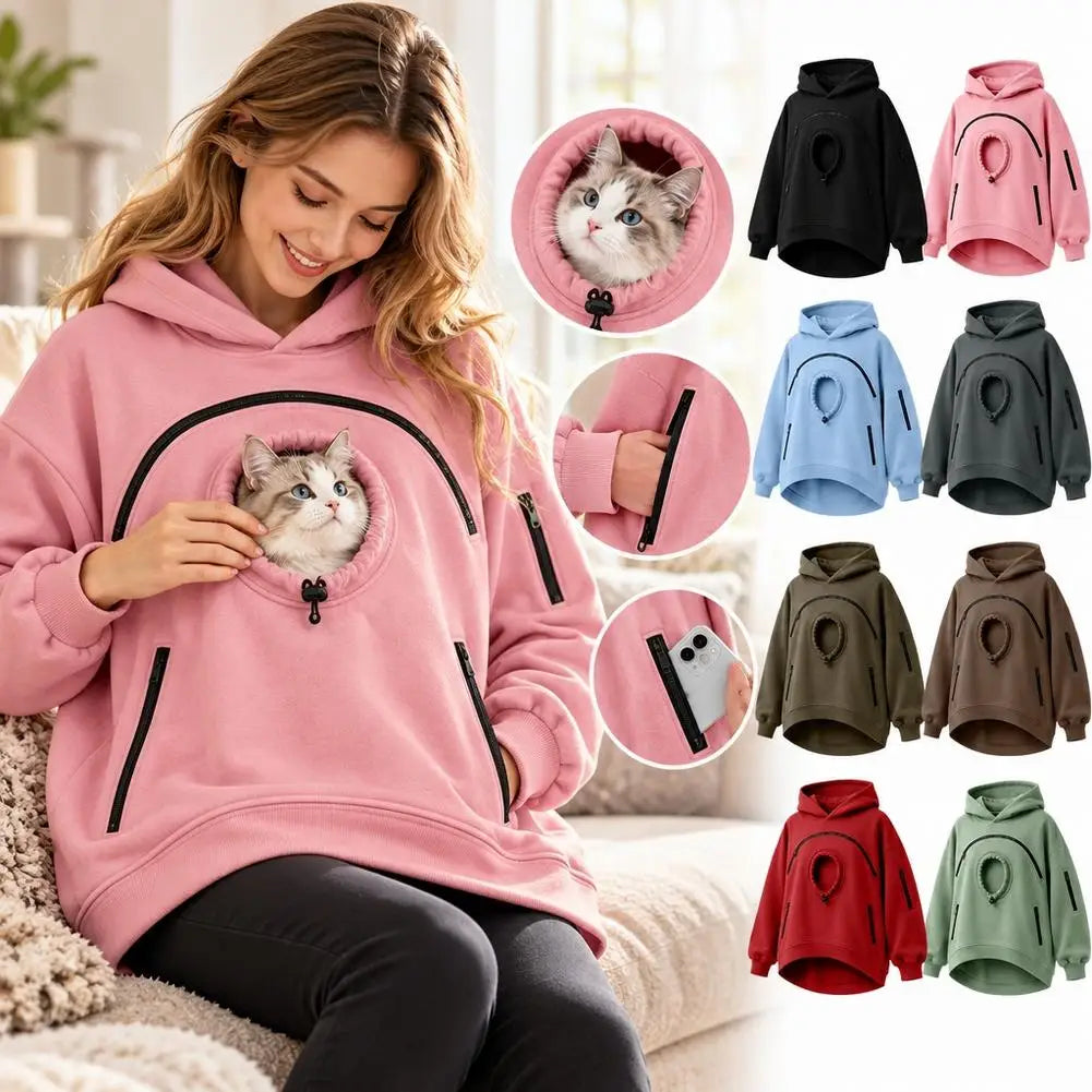 Cozy Pet Carrying Hoodie – Keep Them Close 🐾